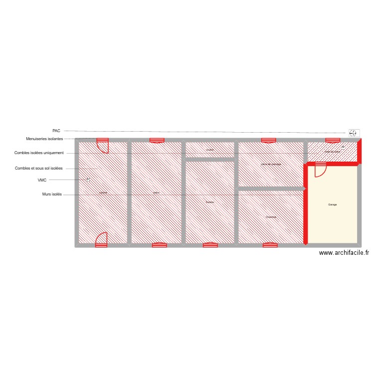BIGAND étape 1. Plan de 8 pièces et 131 m2