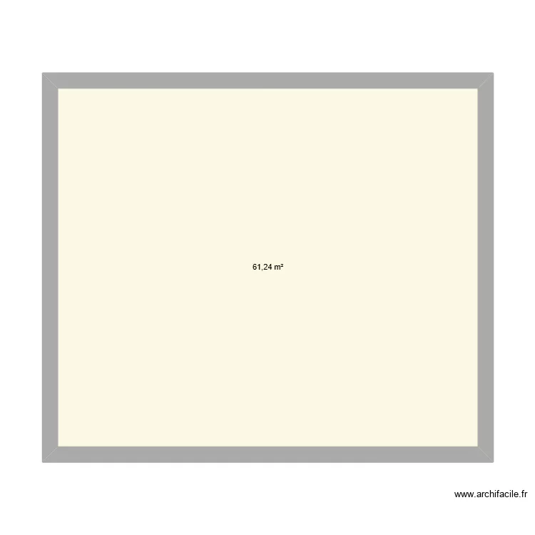 Etage. Plan de 1 et 61 m² Etage. Plan de 1 et 61 m²