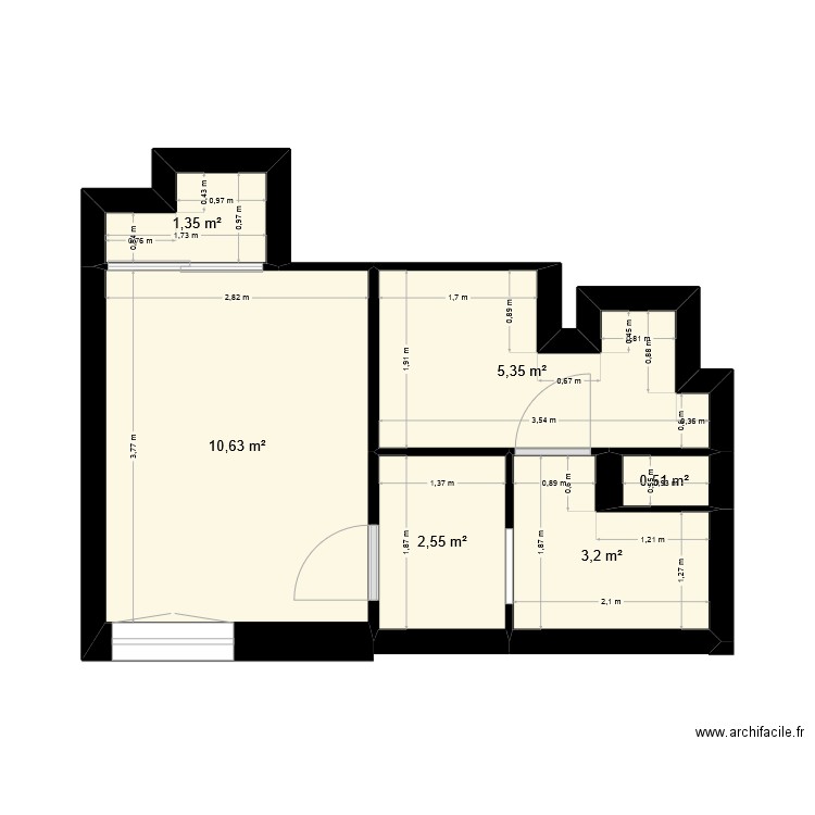 Matisse. Plan de 6 pièces et 24 m2