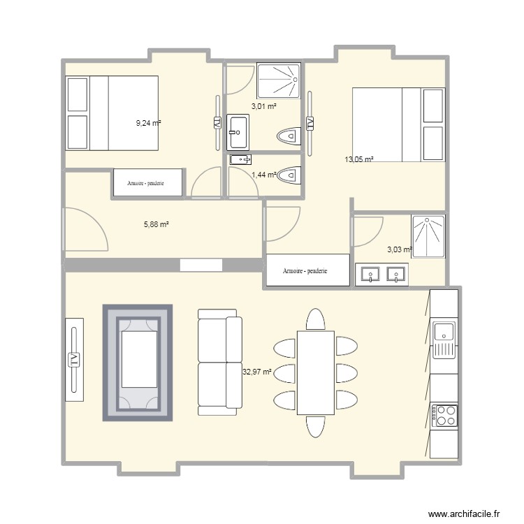 CHAUVIN PLAN 1. Plan de 0 pièce et 0 m2