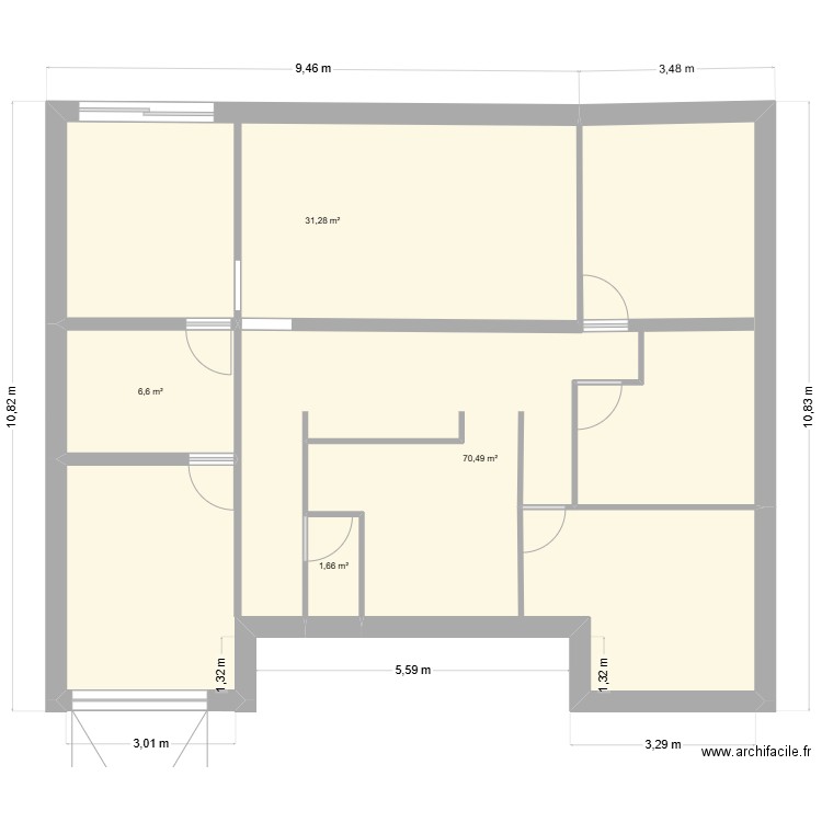 didier. Plan de 4 pièces et 110 m2