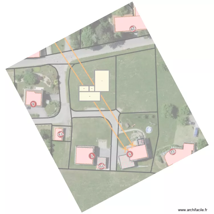 7022 - Positionnement. Plan de 4 Pièces et 254 m² 7022 - Positionnement. Plan de 4 Pièces et 254 m²