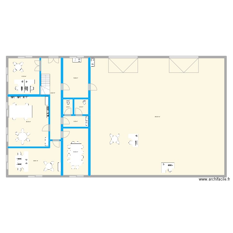 PROJET RESSONS SUR MATZ 1800M2. Plan de 10 pièces et 459 m2