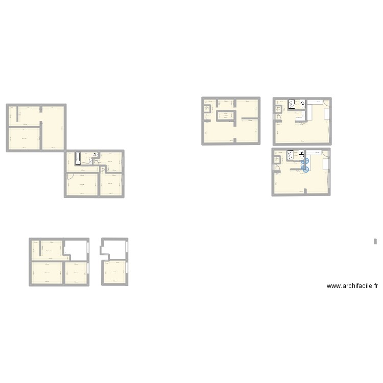 maison. Plan de 20 pièces et 248 m2
