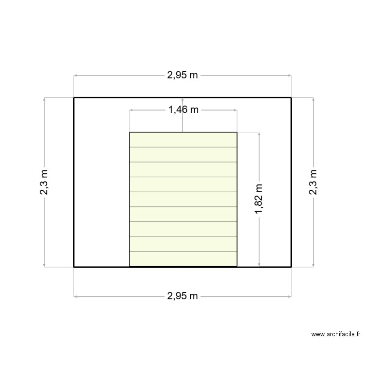 Façade Est existante. Plan de 0 pièce et 0 m2