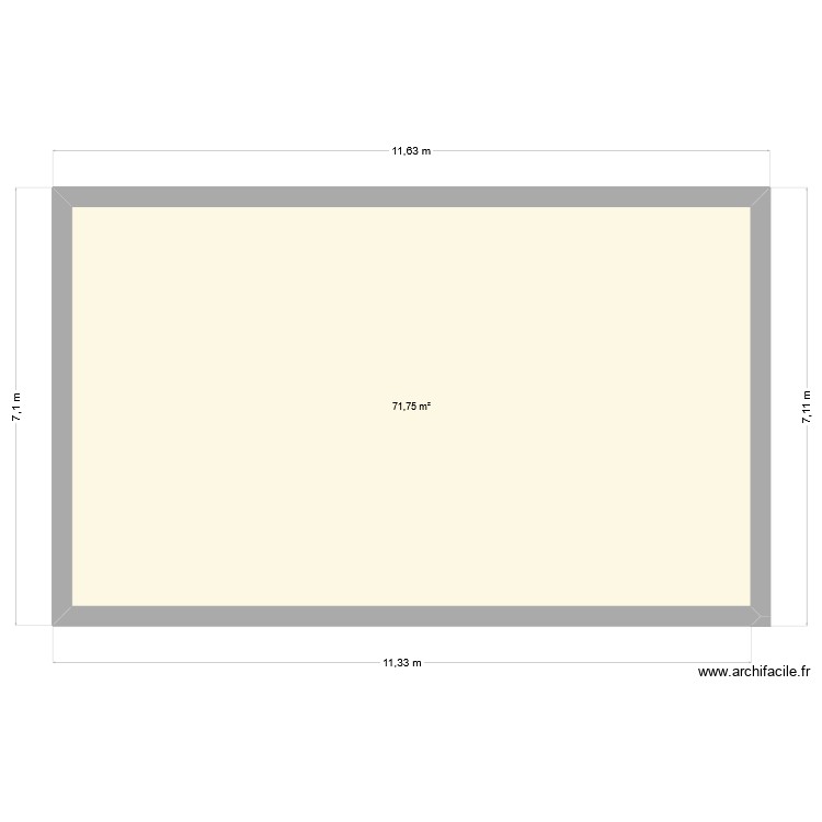 Ebauche. Plan de 0 pièce et 0 m2