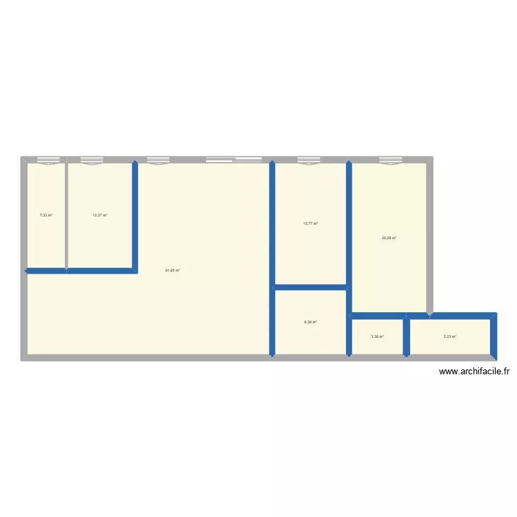 PAUL BERT PRO chais. Plan de 8  et 134 m²