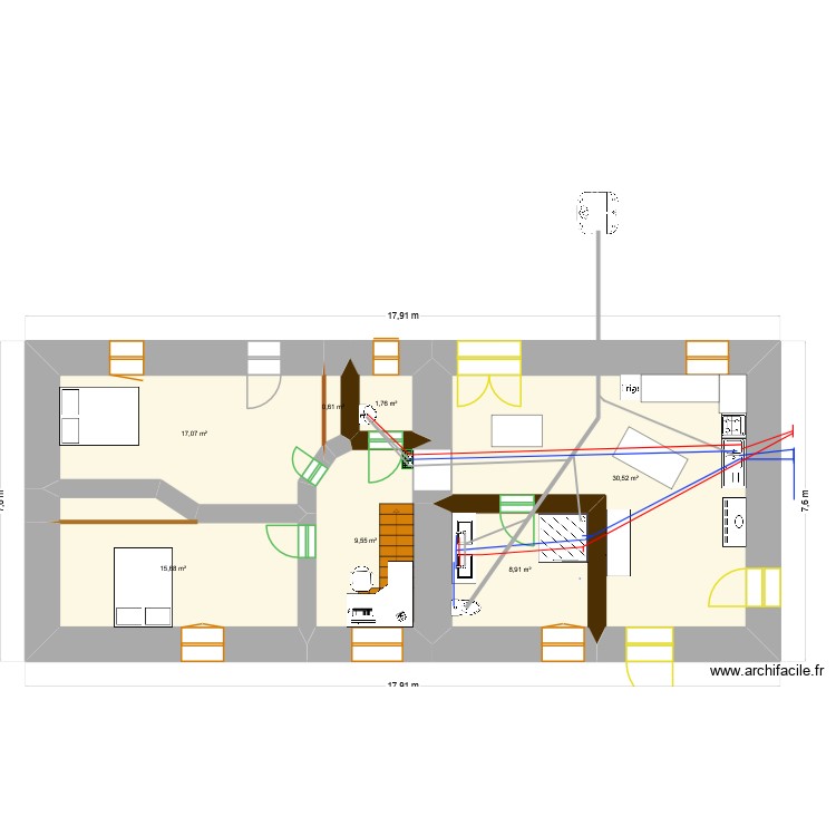reminiac maison. Plan de 0 pièce et 0 m2