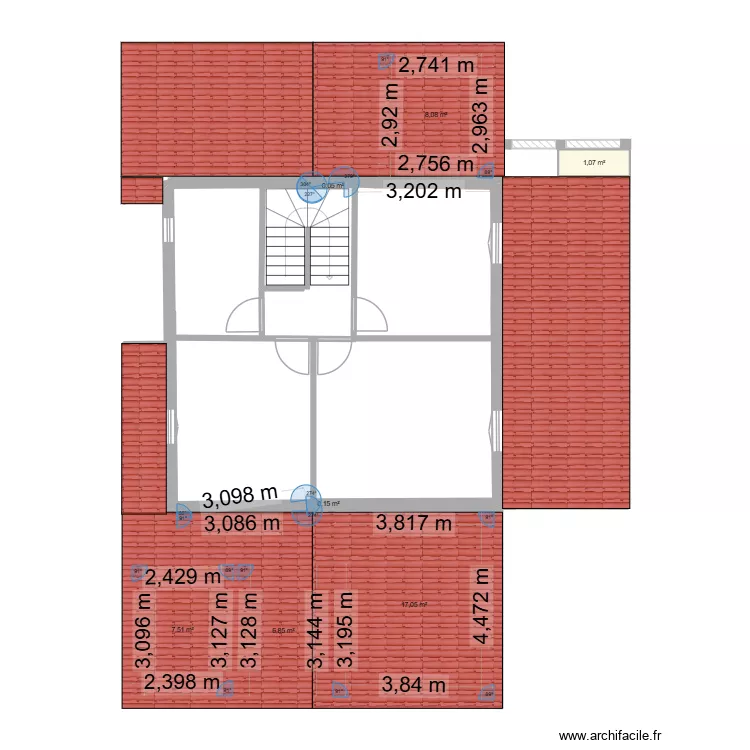 plan rez de chauss&eacute;e maison. Plan de 15  et 161 m²