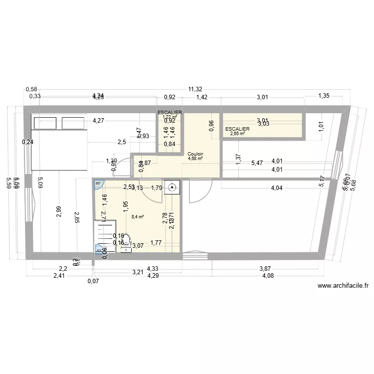 ANTOINEEe. Plan de 4 et 17 m² ANTOINEEe. Plan de 4 et 17 m²