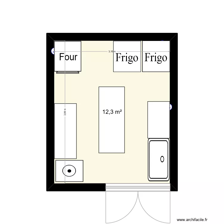 Labo Val. Plan de 1  et 12 m²