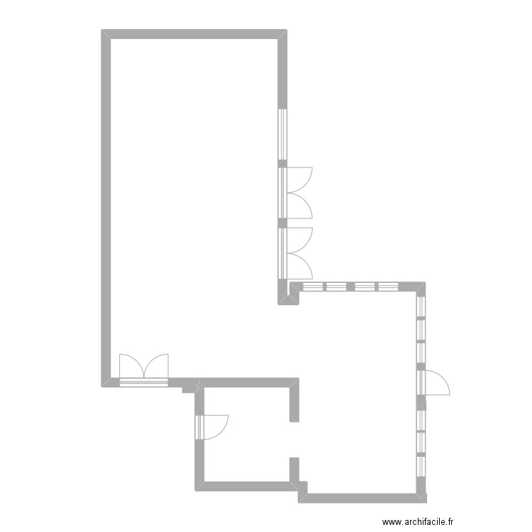 plan v 2 extension proposée. Plan de 0 pièce et 0 m2