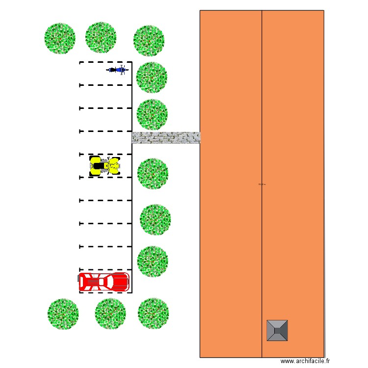 Boulangerie. Plan de 1 pièce et 352 m2