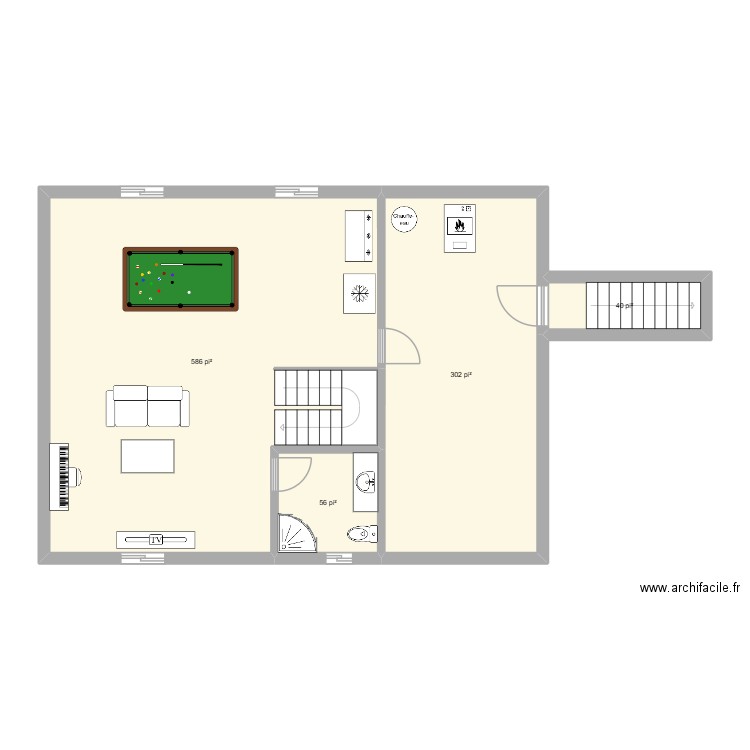 FG-35C. Plan de 4 pièces et 91 m2