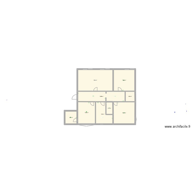 appartement tmelec 1 inter lumiere. Plan de 9 pièces et 85 m2
