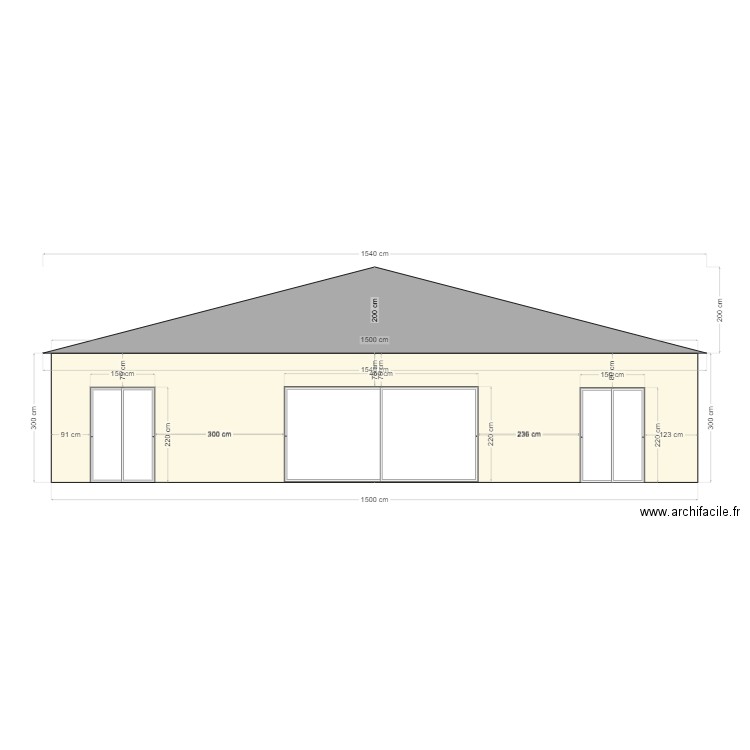 facade 4. Plan de 0 pièce et 0 m2