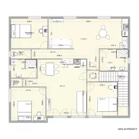 Locaux Saumur - Etage projet am&eacute;nagement T2+T3 V.2
