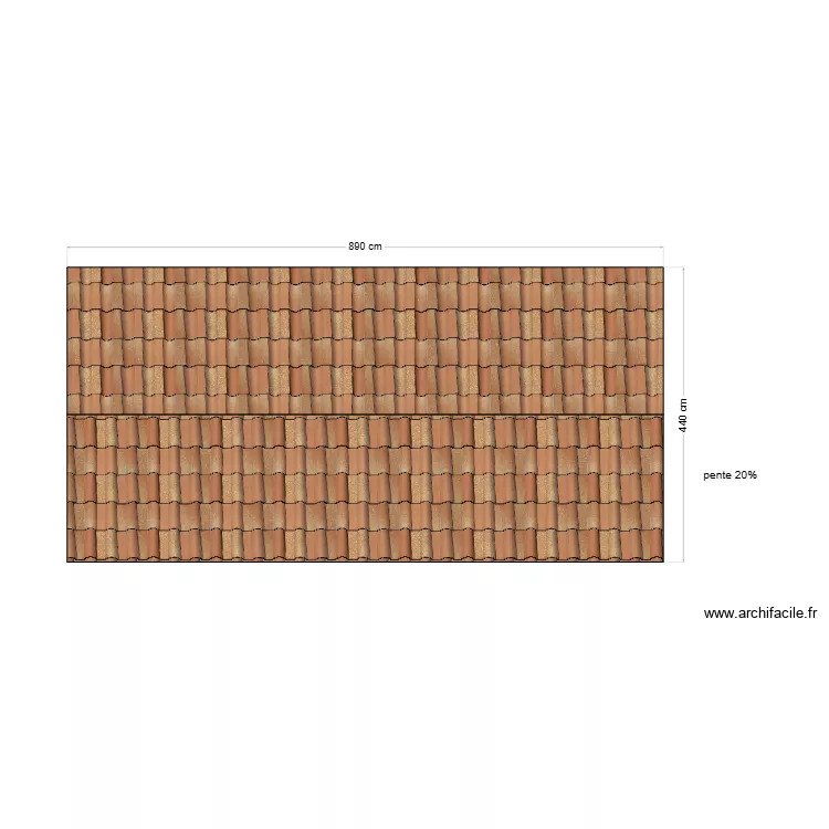 toit BAT C nouveau. Plan de 