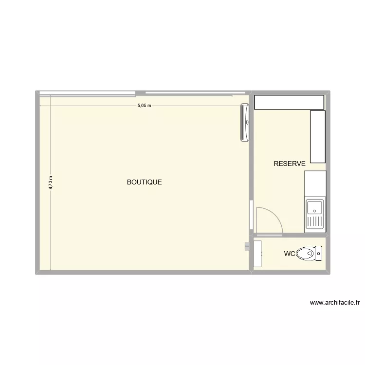VDO NEW. Plan de 3 Pièces et 36 m²