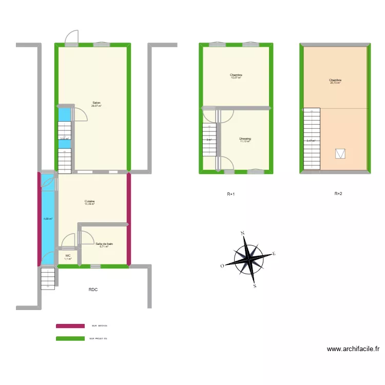 LACHAAB aps. Plan de 11  et 117 m²