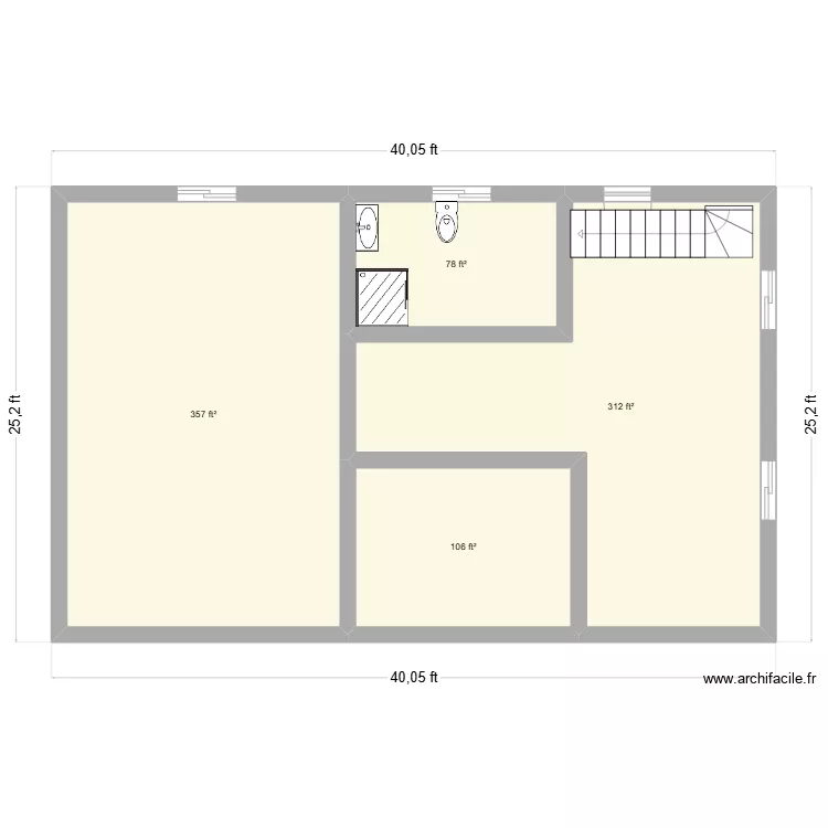 sous-sol 212 bernard. Plan de 