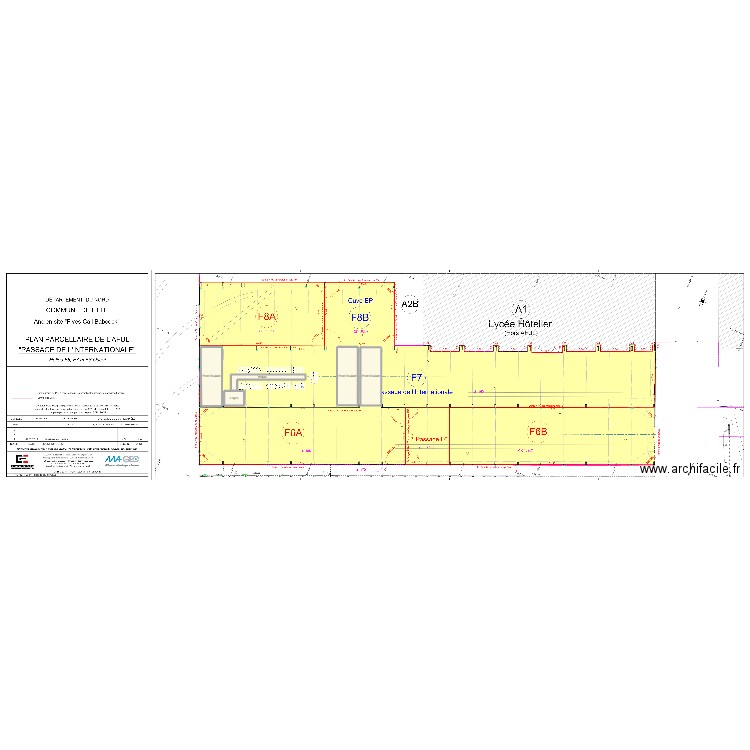 Plan Fives Cail Manifestation - Plan à l'échelle. Plan de 5 pièces et 583 m2