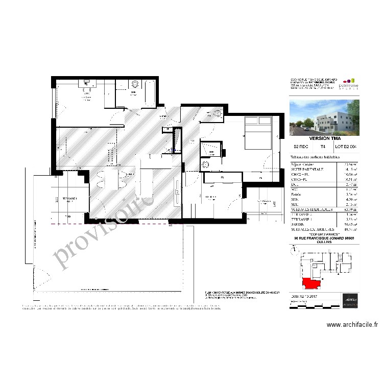 Appart RDJ. Plan de 0 pièce et 0 m2
