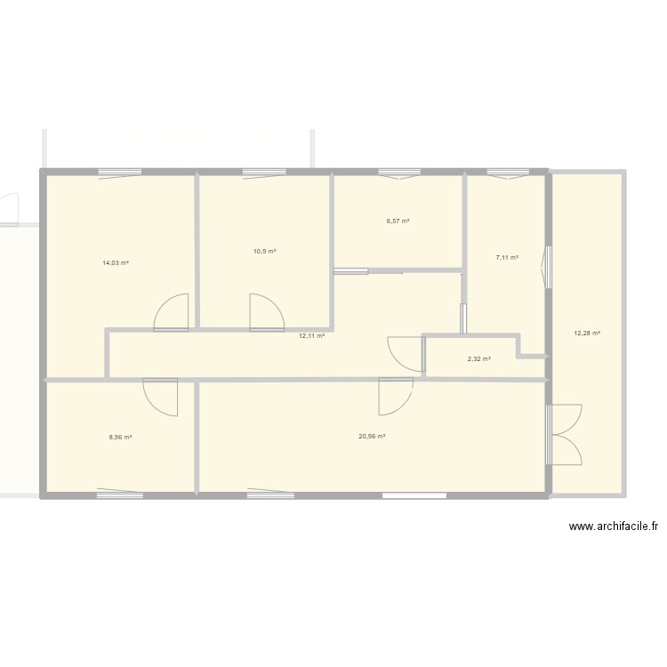 fiordalisi. Plan de 16 pièces et 224 m2