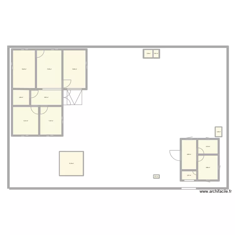 projet. Plan de 16 et 124 m² projet. Plan de 16 et 124 m²