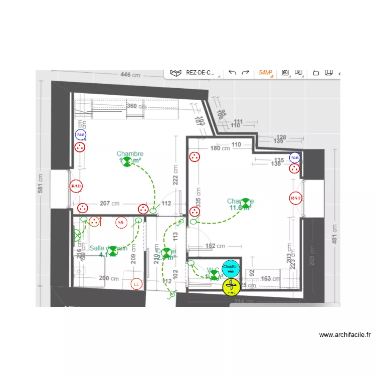 APPARTEMENT MEL 2/2. Plan de 