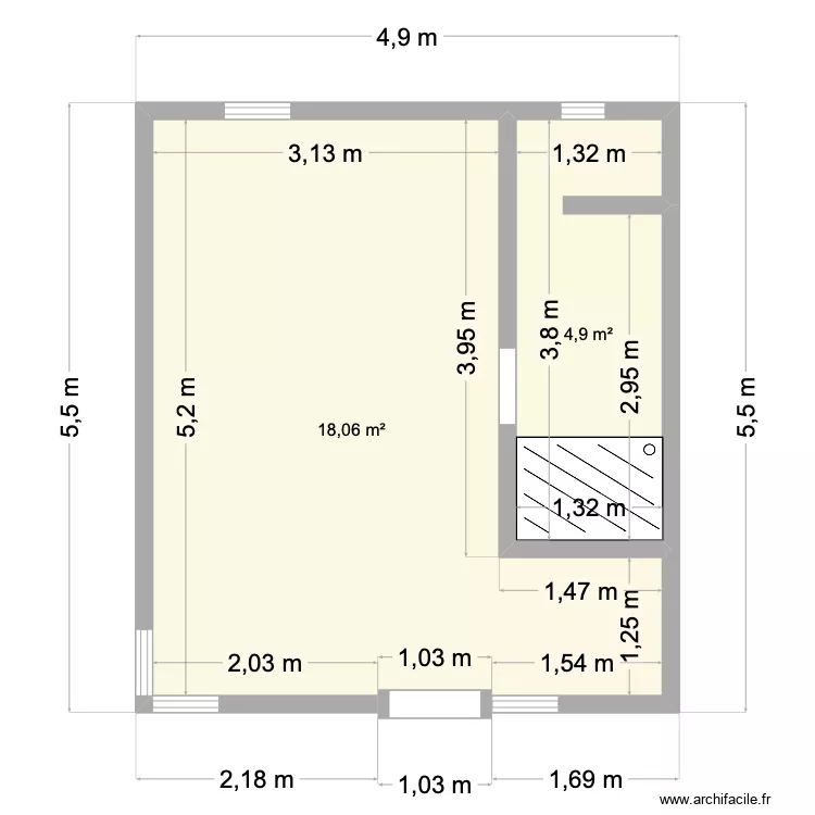 Plan Chambre supérieure CC. Plan de Plan Chambre supérieure CC. Plan de