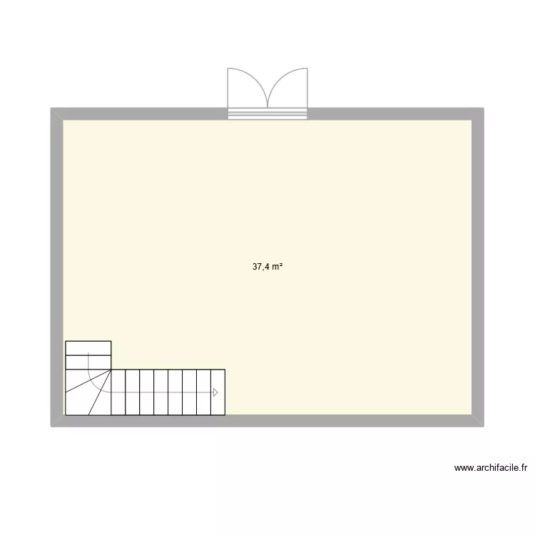 012. Plan de 1  et 37 m²