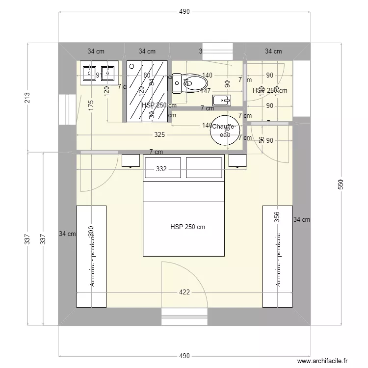 SUITE VILLEGAS 2. Plan de 
