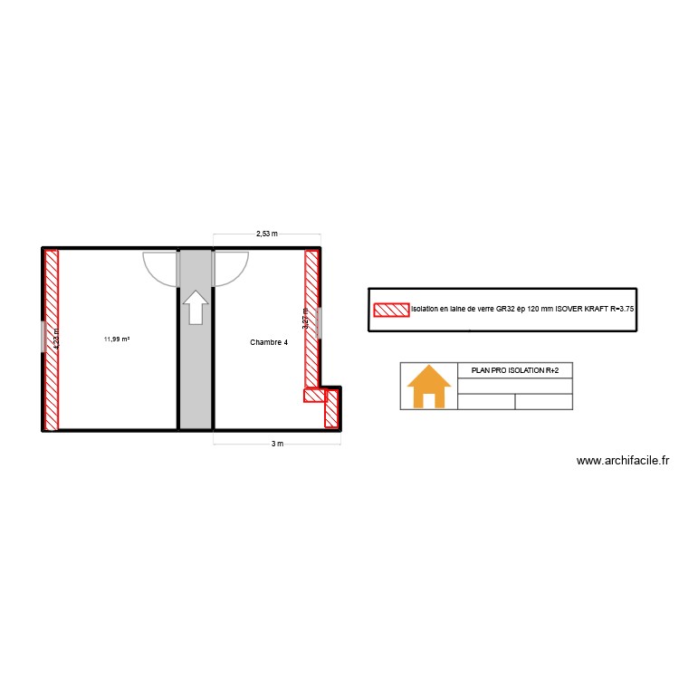 YAZIDI R+2 PRO ISO. Plan de 0 pièce et 0 m2