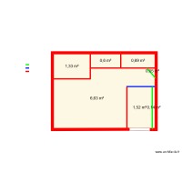 plan salon toilette nouveaux avec couleur