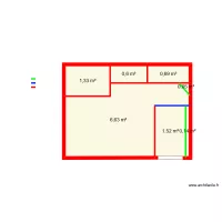 plan salon toilette nouveaux avec couleur