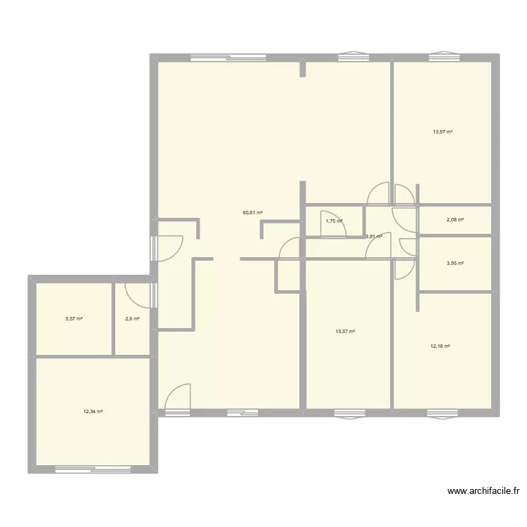 MAISON. Plan de 11 Pièces et 132 m² MAISON. Plan de 11 Pièces et 132 m²