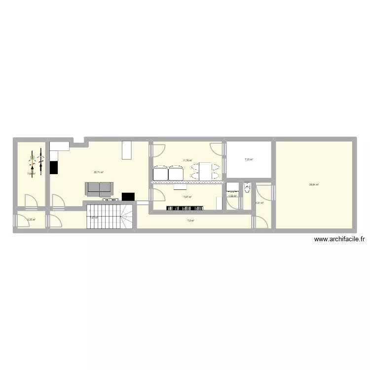 RDC 2. Plan de 11 et 113 m² RDC 2. Plan de 11 et 113 m²