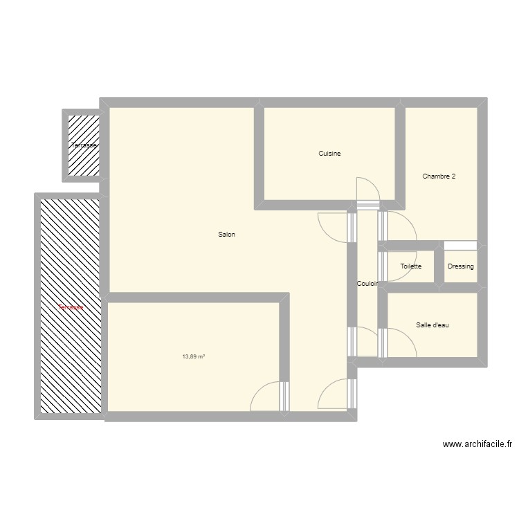 Schroder. Plan de 10 pièces et 81 m2