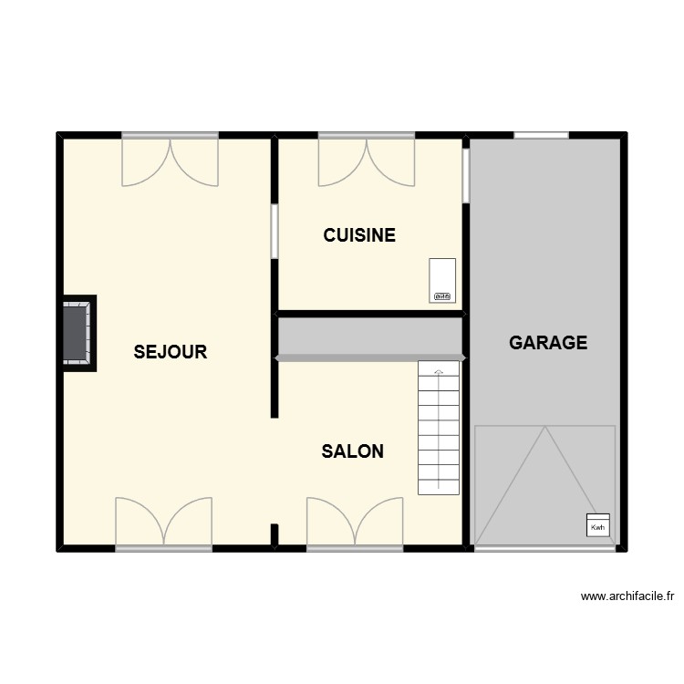 FLEURY PREFAILLES RDC. Plan de 0 pièce et 0 m2
