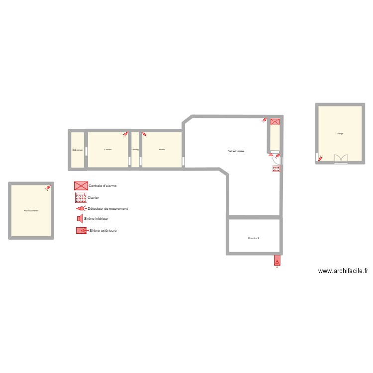 Plan RINGENBACH. Plan de 7 pièces et 93 m2