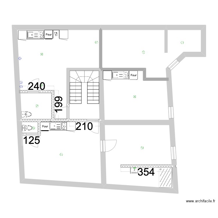 Niveau 1. Plan de 0 pièce et 0 m2