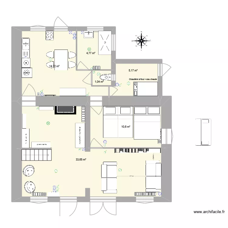 plan de base_emménagement. Plan de 6 et 70 m² plan de base_emménagement. Plan de 6 et 70 m²