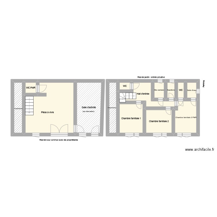 GR3342. Plan de 14 pièces et 49 m2