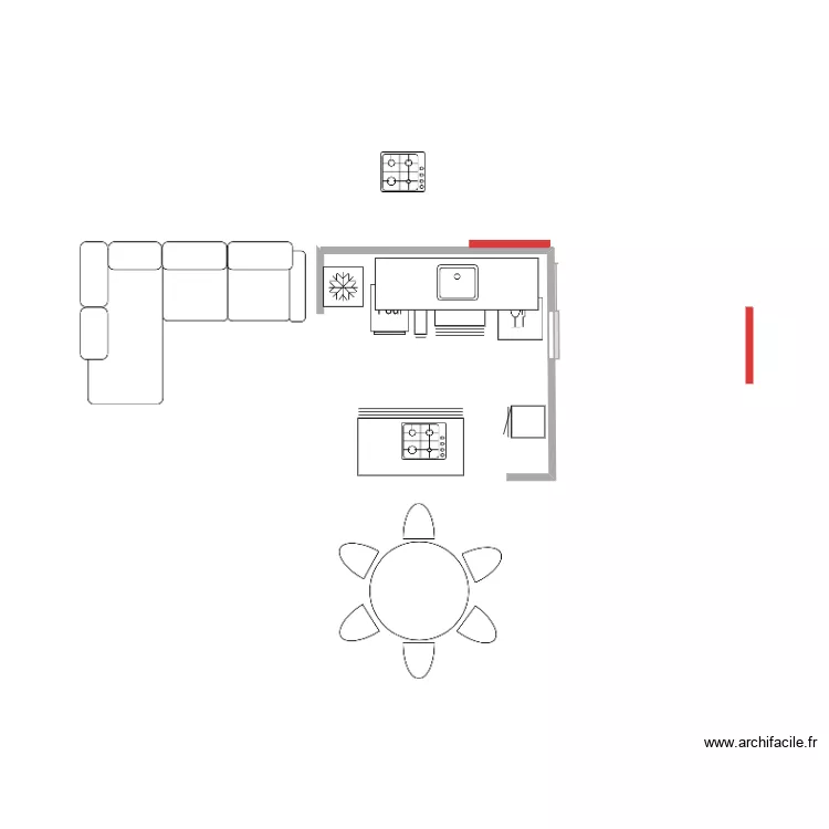 KITCHEN. Plan de 