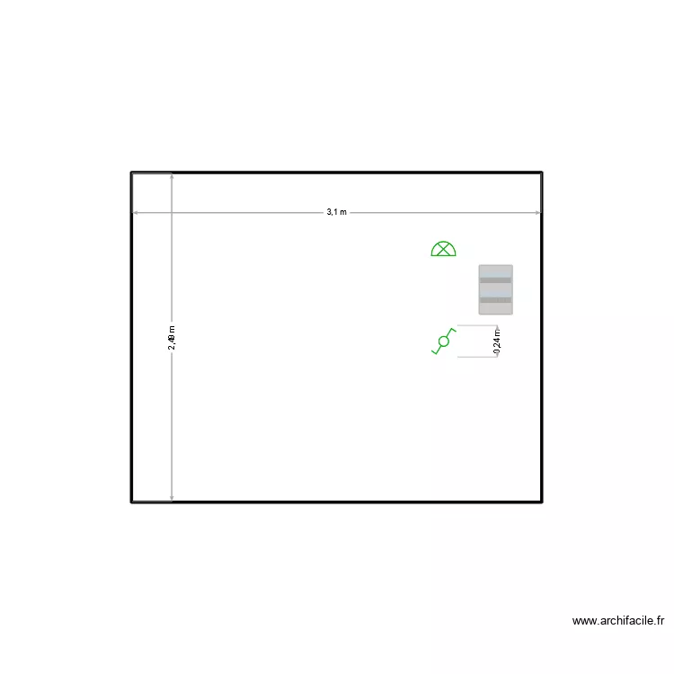 BOXX2. Plan de 1 pièce et 8 m² BOXX2. Plan de 1 pièce et 8 m²