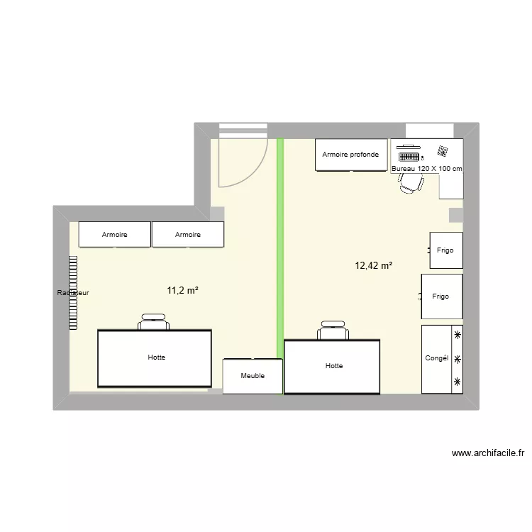 CIV-2. Plan de 2  et 24 m²