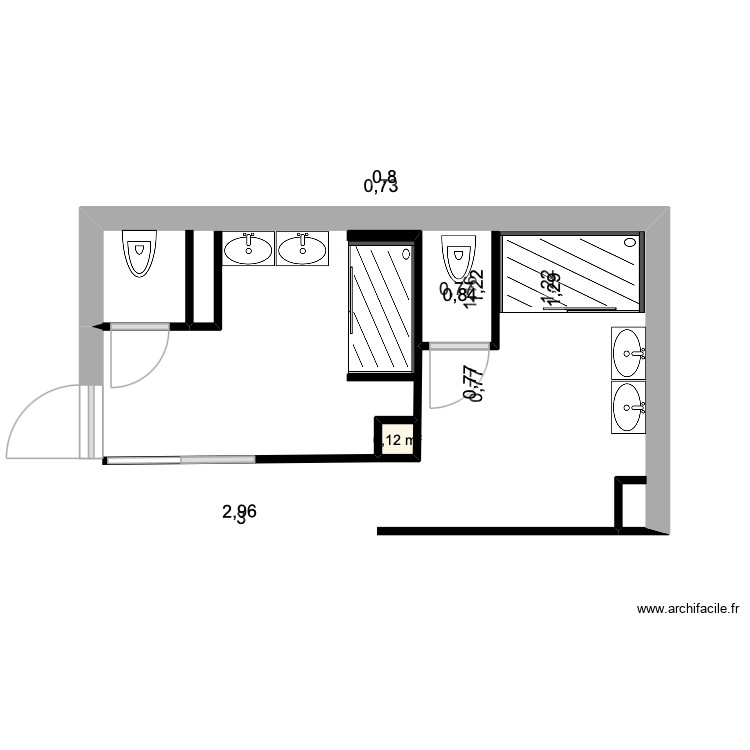 35 RDC P1. Plan de 0 pièce et 0 m2