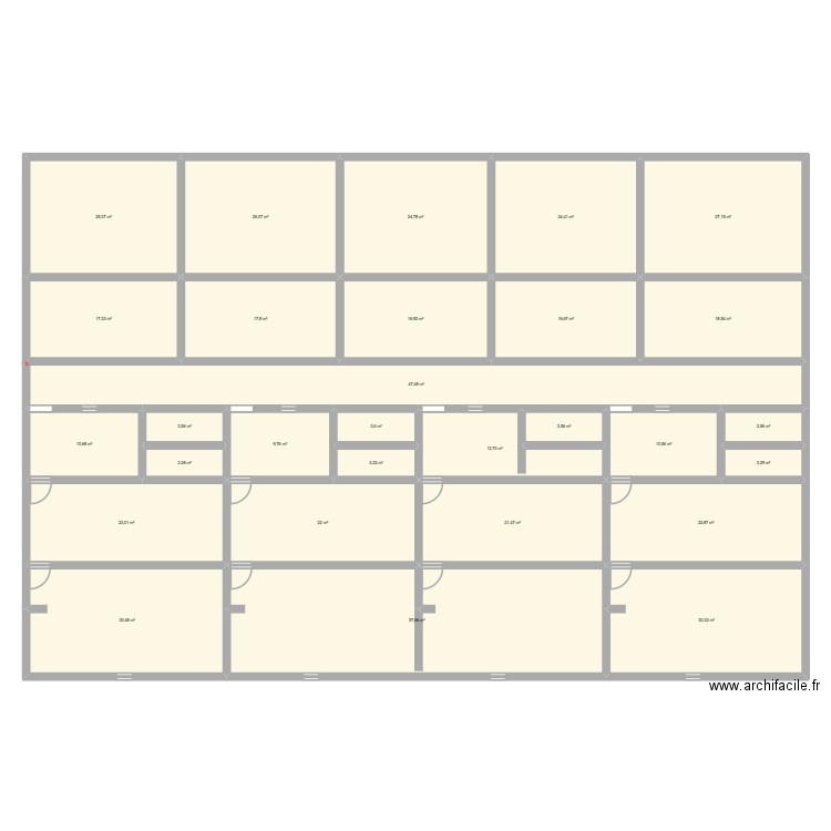 Maison location. Plan de 29 pièces et 538 m2