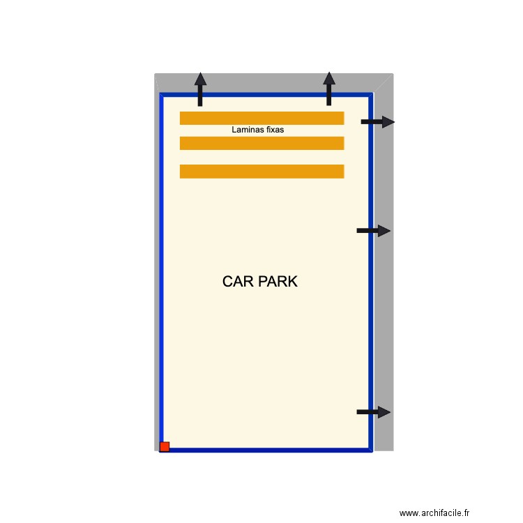 Pereira olhao. Plan de 1 pièce et 14 m2